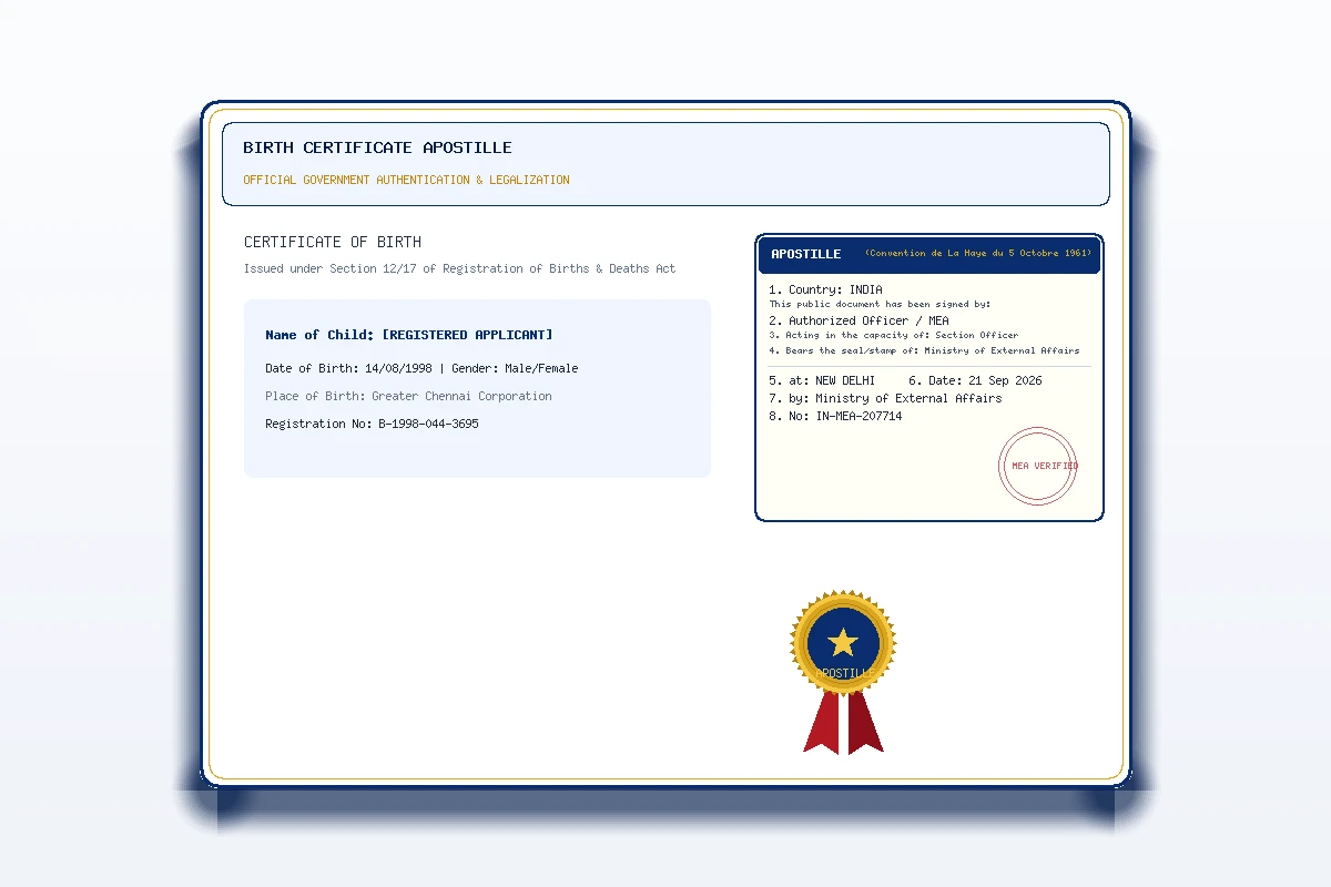 Birth Certificate Apostille - Honey Attestation