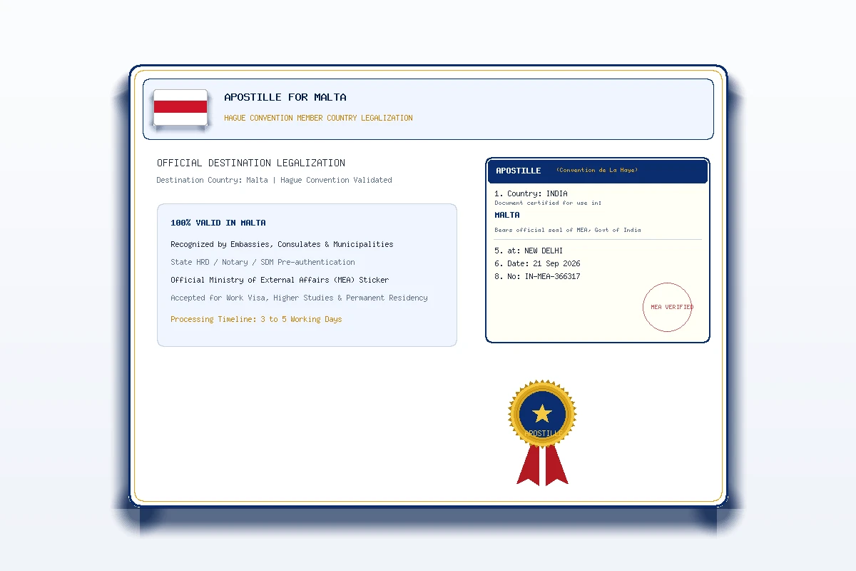 Malta Apostille - Honey Attestation