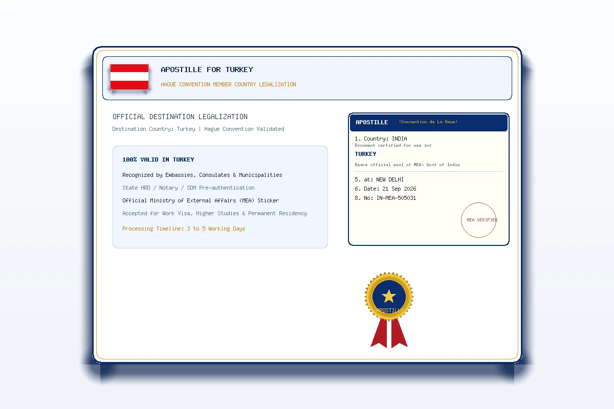 Turkey Apostille - Honey Attestation
